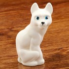 Статуэтка фарфоровая "Кошка", белая, 9,5 см - Фото 1