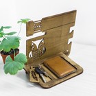 Органайзер составной «Сова», лак - орех - фото 51447995