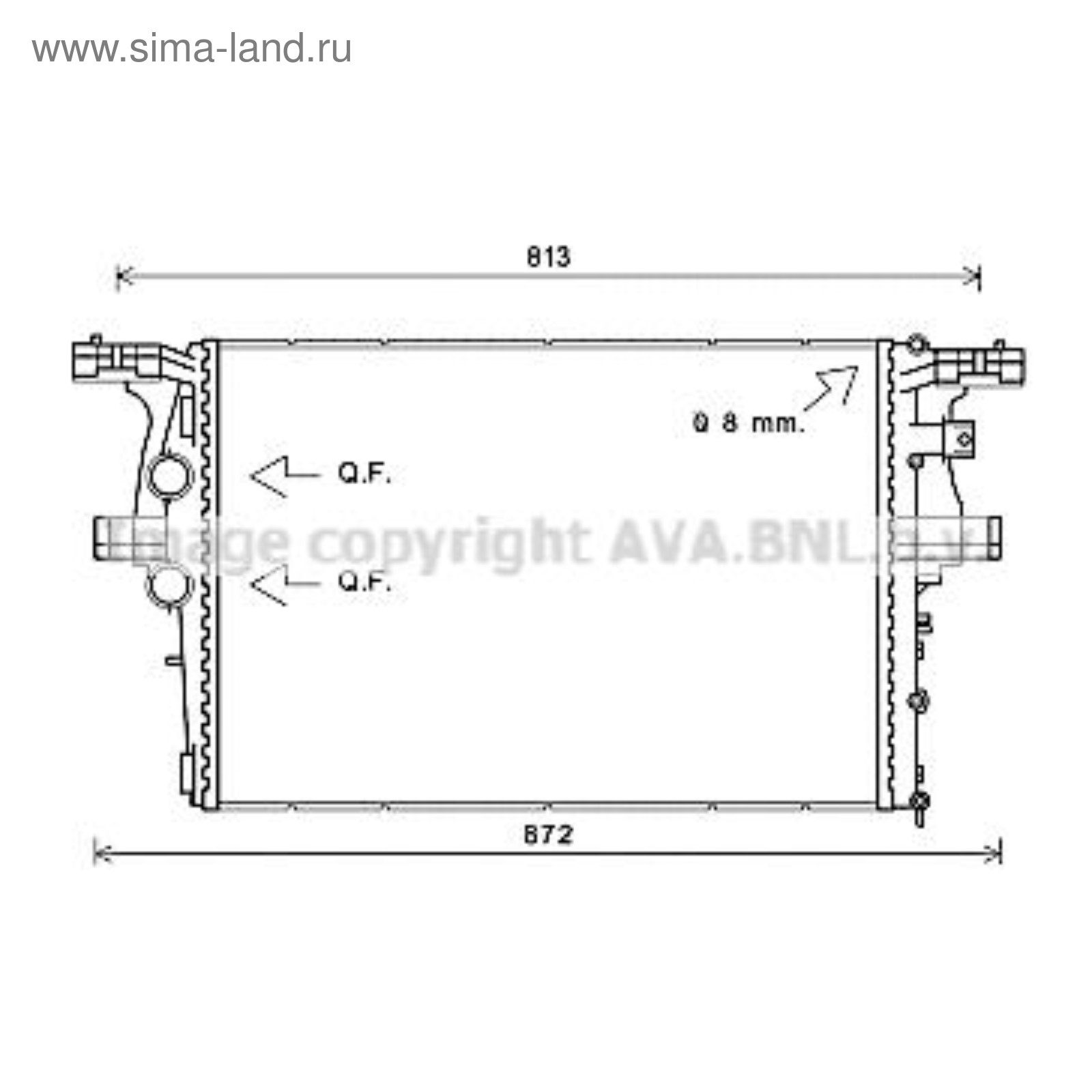 Радиатор системы охлаждения AVA QUALITY COOLING IV2126 (IV2126 ...
