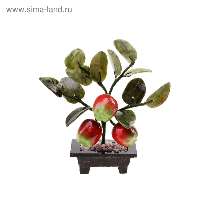 Сувенир дерево "3 яблока" h=13 см - Фото 1