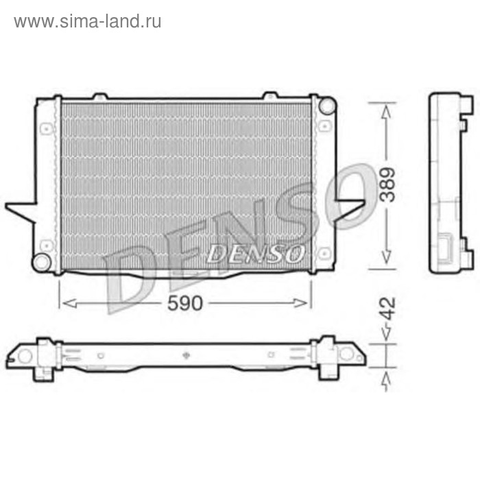 Радиатор охлаждения двигателя Denso DRM33043 - Фото 1