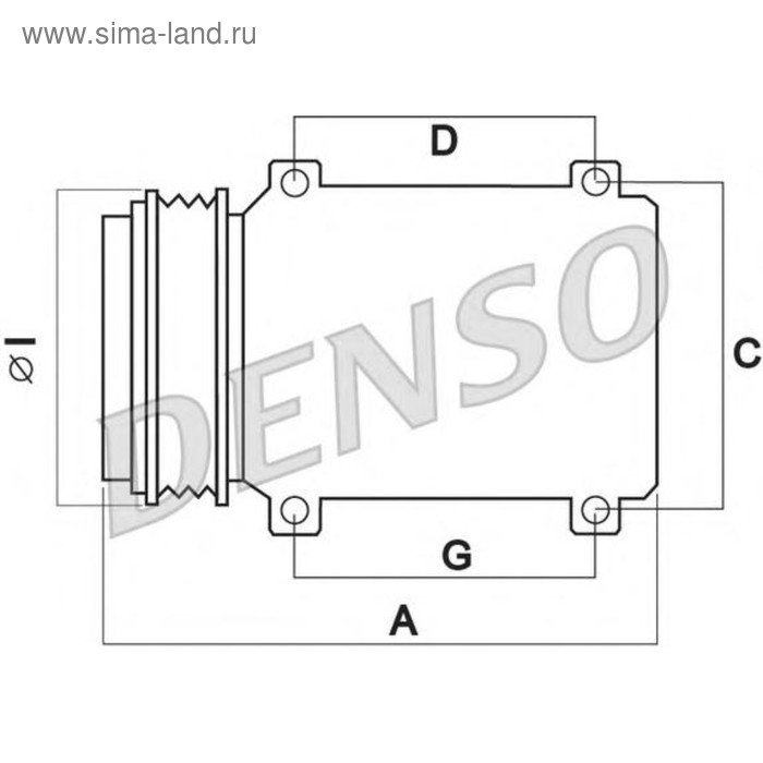 Компрессор кондиционера Denso DCP40012 - Фото 1