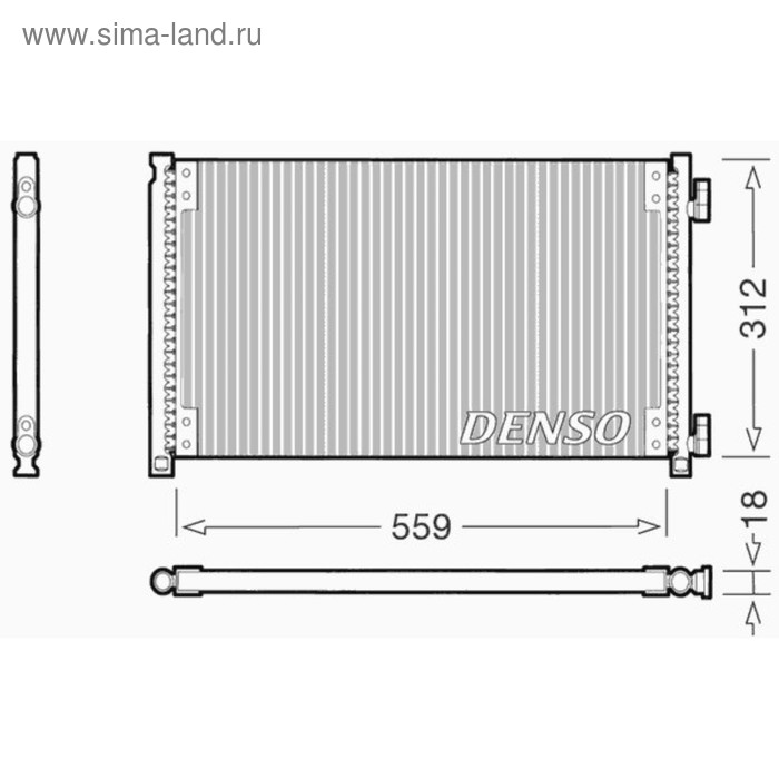 Радиатор кондиционера Denso DCN09100 - Фото 1