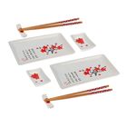 Набор для суши 8 предметов "Сакура на белом" - Фото 1