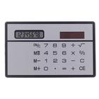 Калькулятор плоский, 8-разрядный, серебристый корпус - фото 320341646