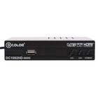 Приставка для цифрового ТВ D-COLOR DC1002HDmini, FullHD, DVB-T2, дисплей,HDMI,RCA,USB,черная - Фото 2