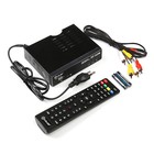 Приставка для цифрового ТВ D-COLOR DC1501HD, FullHD, DVB-T2, дисплей, HDMI, RCA, USB, черная - Фото 1