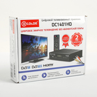 Приставка для цифрового ТВ D-COLOR DC1401HD, FullHD, DVB-T2, дисплей, HDMI, RCA, USB, черная - Фото 5