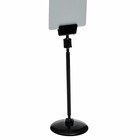 Ценникодержатель на круглой подставке, пластик, 5?5?14 см, цвет чёрный (комплект 10 шт) - фото 20777718