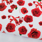 Бумага упаковочная глянцевая «Розы», 70 х 100 см - Фото 1