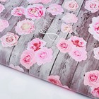 Бумага упаковочная глянцевая «Розы на дереве», 100 х 70 см - Фото 1