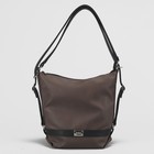 Сумка-рюкзак 1410, 35*13,5*36, 2 отд с перег на молнии, н/карман, коричневый/чёрный - Фото 1