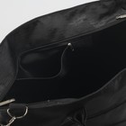 Сумка дорожная, отдел на молнии, наружный карман, регулируемый ремень, цвет чёрный - Фото 5