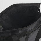 Сумка хозяйственная на молнии, наружный карман, цвет чёрный - Фото 5