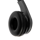 Наушники LuazON RX-10, беспроводные, накладные, microSD, FM, складные, чёрные - Фото 7