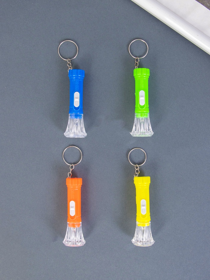 Фонарик брелок для ключей на кольце «Точки», 6.5×2.3×2.3 см, МИКС - Фото 1