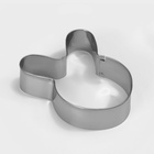 Набор форм для печенья Доляна «Животные», 8 предметов, 14×14 см, серебристый - Фото 3