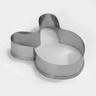 Набор форм для печенья Доляна «Животные», 8 предметов, 14×14 см, серебристый - Фото 6