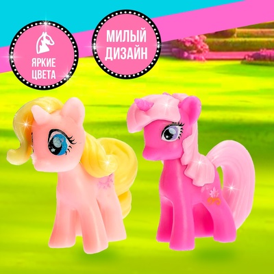 Фигурки - питомцы «Пони», набор 2 шт., МИКС