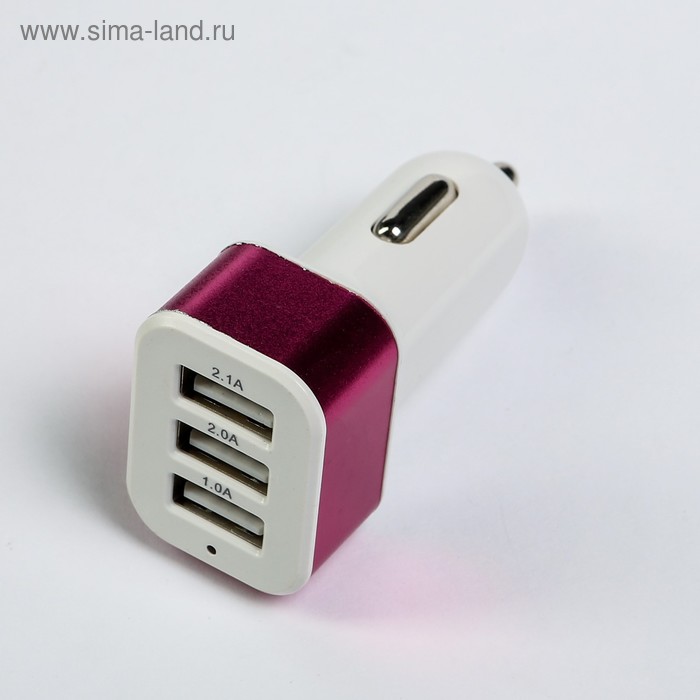 Зарядное устройство TORSO, 12-24 В, 3 USB 1.0 А, 2.0 А, 2.1 А, микс - Фото 1