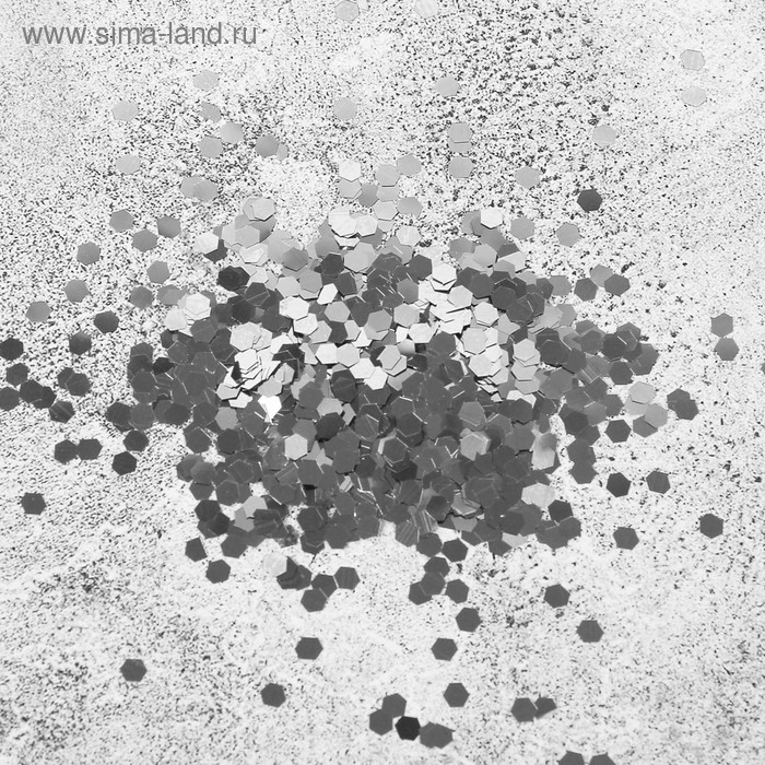 Наполнитель для воздушных шаров «Конфетти шестиугольник», 500 г - Фото 1