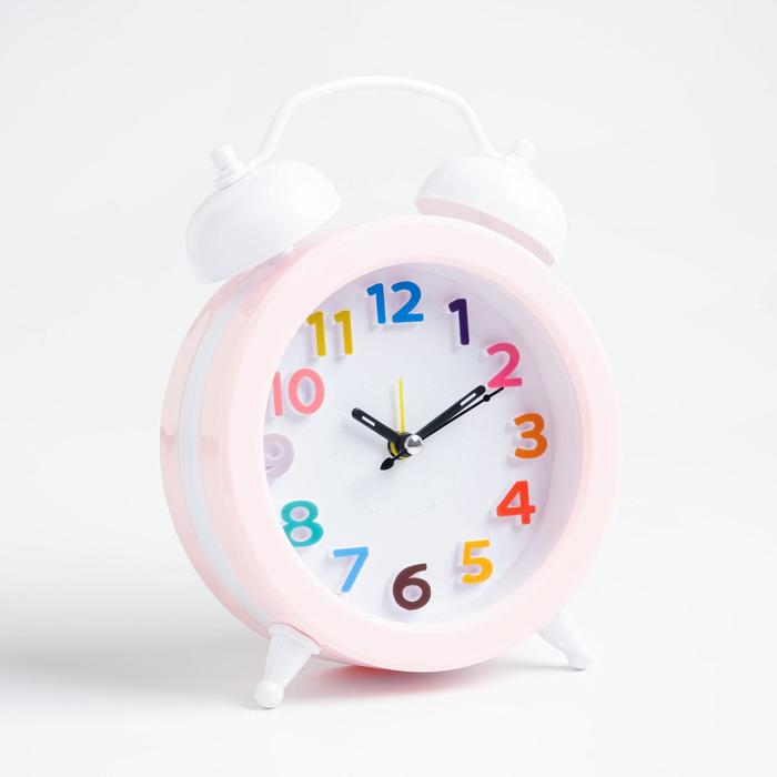 Часы - будильник настольные "Гармония", дискретный ход, циферблат d-10 см, 14 х 12.5 см, АА - Фото 1