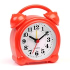 Часы - будильник настольные "Классика", дискретный ход, циферблат d-6 см, 9 х 8 см, АА - фото 3715197