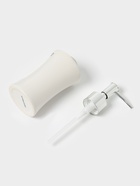 Аксессуары для ванной Доляна «Стразы. Капельки», 4 предмета, дозатор 200 мл, мыльница, 2 стакана, белые - Фото 4