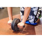 Набор для фитнеса (ролик для пресса+эспандер), цвет синий - Фото 5