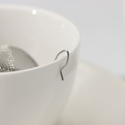 Ситечко для чая Доляна «Бергамот», d=4.5 см, на цепочке, нержавеющая сталь, серебристое - Фото 5