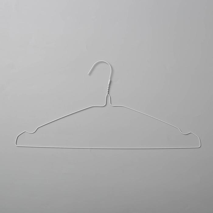 Плечики для одежды Доляна, размер 48-54, цвет белый - Фото 1