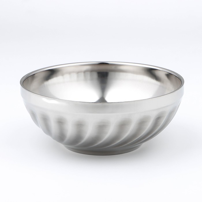Миска из нержавеющей стали «Кинриг», 800 мл, d=17,5 см, с двойными стенками - Фото 1