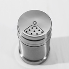 Солонка «Металлик», 280 мл, 6.3×10.5 см, нержавеющая сталь, серебристая - Фото 3