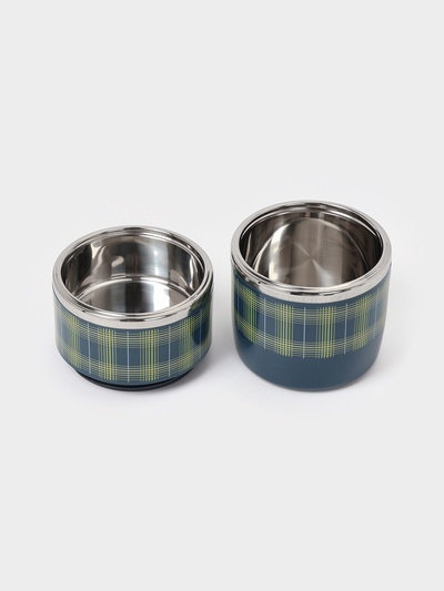 Ланч бокс TAKE IT EASY «Аланхе», 1.08 л, 2 уровня, нержавеющая сталь, синий