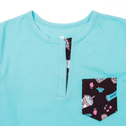 Комплект женский (футболка, бриджи) М-170/2-09 цвет голубой, р-р 42 - Фото 5