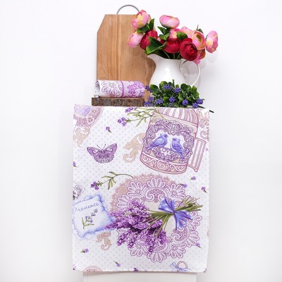 Полотенце DomoVita Лаванда, цвет МИКС, 45х60 см