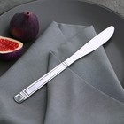 Нож столовый из нержавеющей стали Доляна «Варт», длина 21,9 см, толщина 2 мм, цвет серебряный - Фото 2