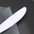 Нож столовый из нержавеющей стали Доляна «Варт», длина 21,9 см, толщина 2 мм, цвет серебряный - Фото 3