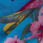 Палантин текстильный PP1506_R16-2, цвет голубой, размер 70х180 - Фото 3
