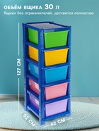 Комод детский пластиковый, 5 секций - Фото 2