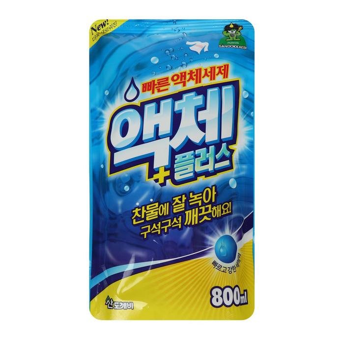 Жидкое средство для стирки Sandokkaebi, гель, универсальное, запасной блок, 800 мл - Фото 1