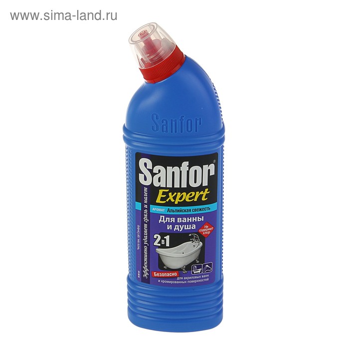 Средство для чистки ванн Sanfor "Альпийская свежесть", 750 г - Фото 1