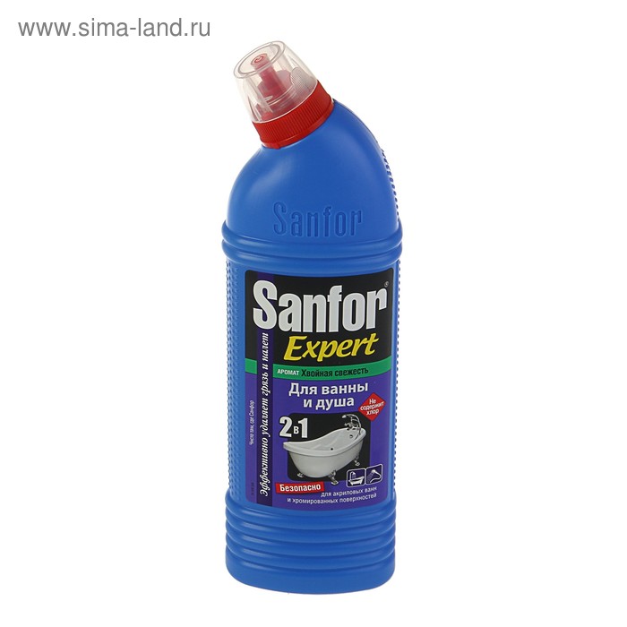 Средство для чистки ванн Sanfor "Хвойная свежесть", 750 г - Фото 1
