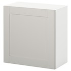 Навесной шкаф КНОКСХУЛЬТ с дверцей, серый, 60 × 60 см - Фото 1
