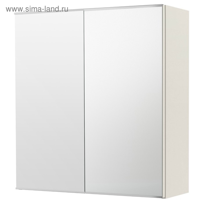 Зеркальный шкаф ЛИЛЛОНГЕН, с 2 дверцами, белый, 60x21x64 см - Фото 1