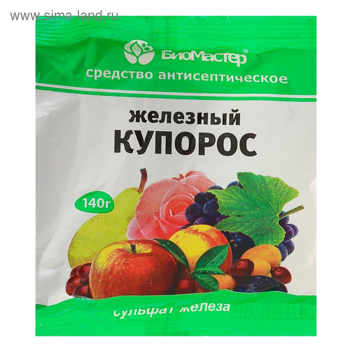 Средство антисептическое от плесени и гнилей Железный купорос "БиоМастер", 140 г - Фото 1