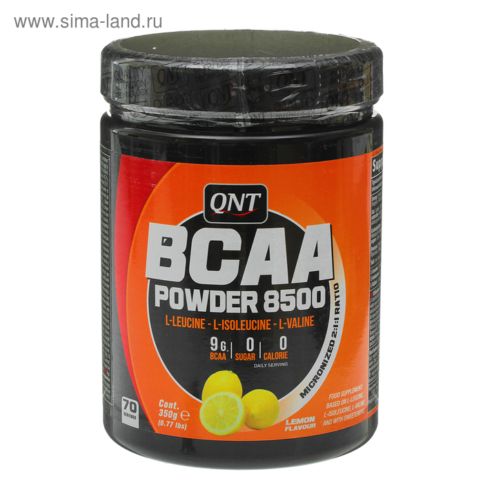 Аминокислоты BCAA Powder 8500 QNT, лимон, 350 г - Фото 1