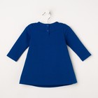 Платье для девочки, рост 80 см, цвет синий - Фото 3