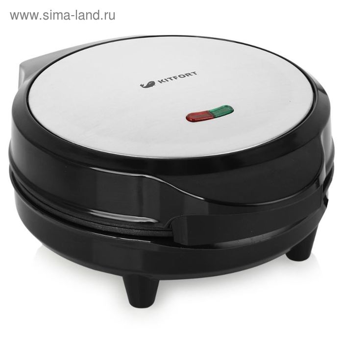 Вафельница электрическая Kitfort КТ-1617, 700 Вт, тонкие вафли, чёрная - Фото 1