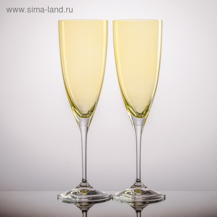 Набор бокалов для шампанского 220 мл "Кейт", 2 шт - Фото 1